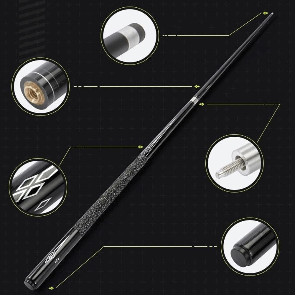 147cm Carbon Maple Pool Cue 13mm Tip Pro Balance 2pc 19–20oz