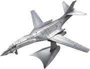 3D Metal B-1 Bomber Puzzle Model Kit - Stainless Steel, DIY, 84 Pieces