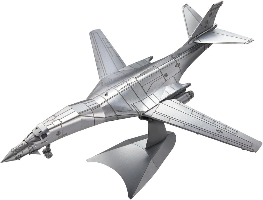 3D Metal B-1 Bomber Puzzle Model Kit - Stainless Steel, DIY, 84 Pieces