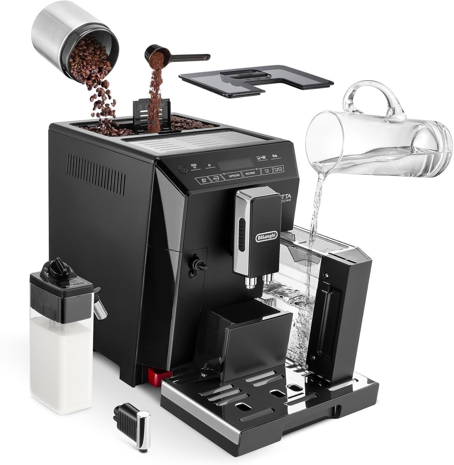 Automatic Bean to Cup Coffee Machine | Milk Frother | 2L Capacity | One-Touch