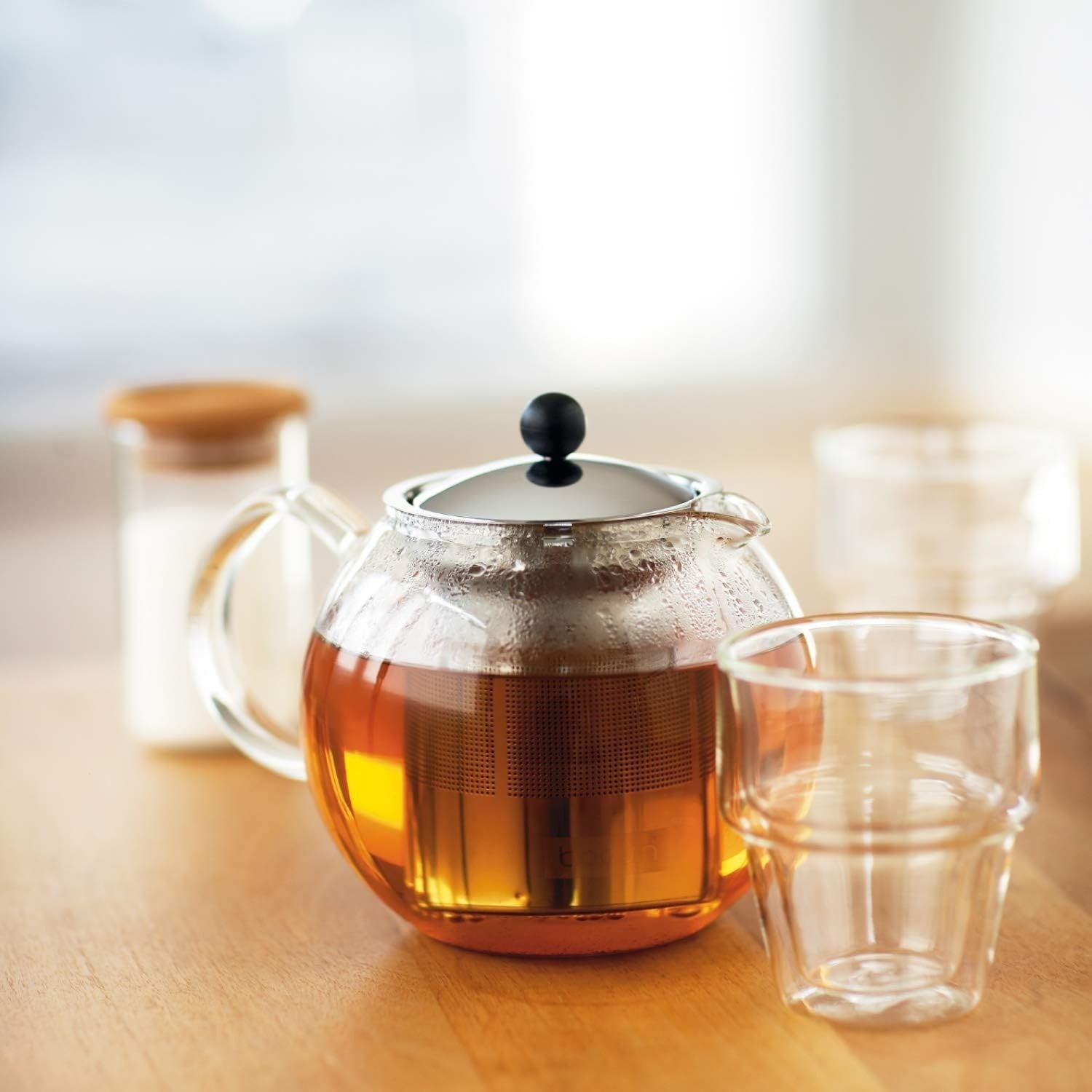 Glass Tea Press Teapot 500ml Loose Leaf Tea Maker French Press Infuser