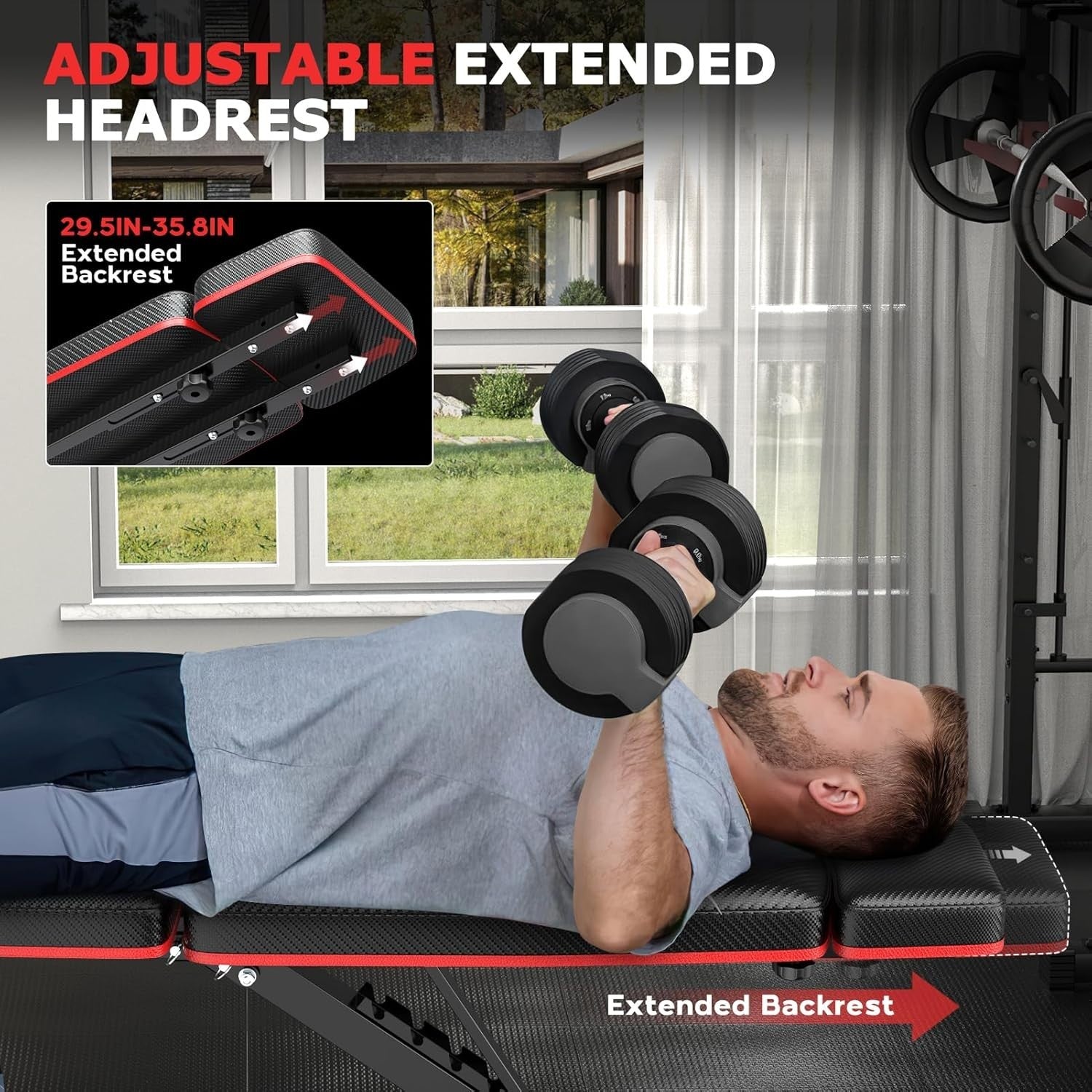 Foldable Multi-Function Weight Bench 800lb Home Gym Strength Trainer