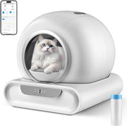 Self Cleaning Cat Litter Box APP Control 65L Multi Cat Odour Free