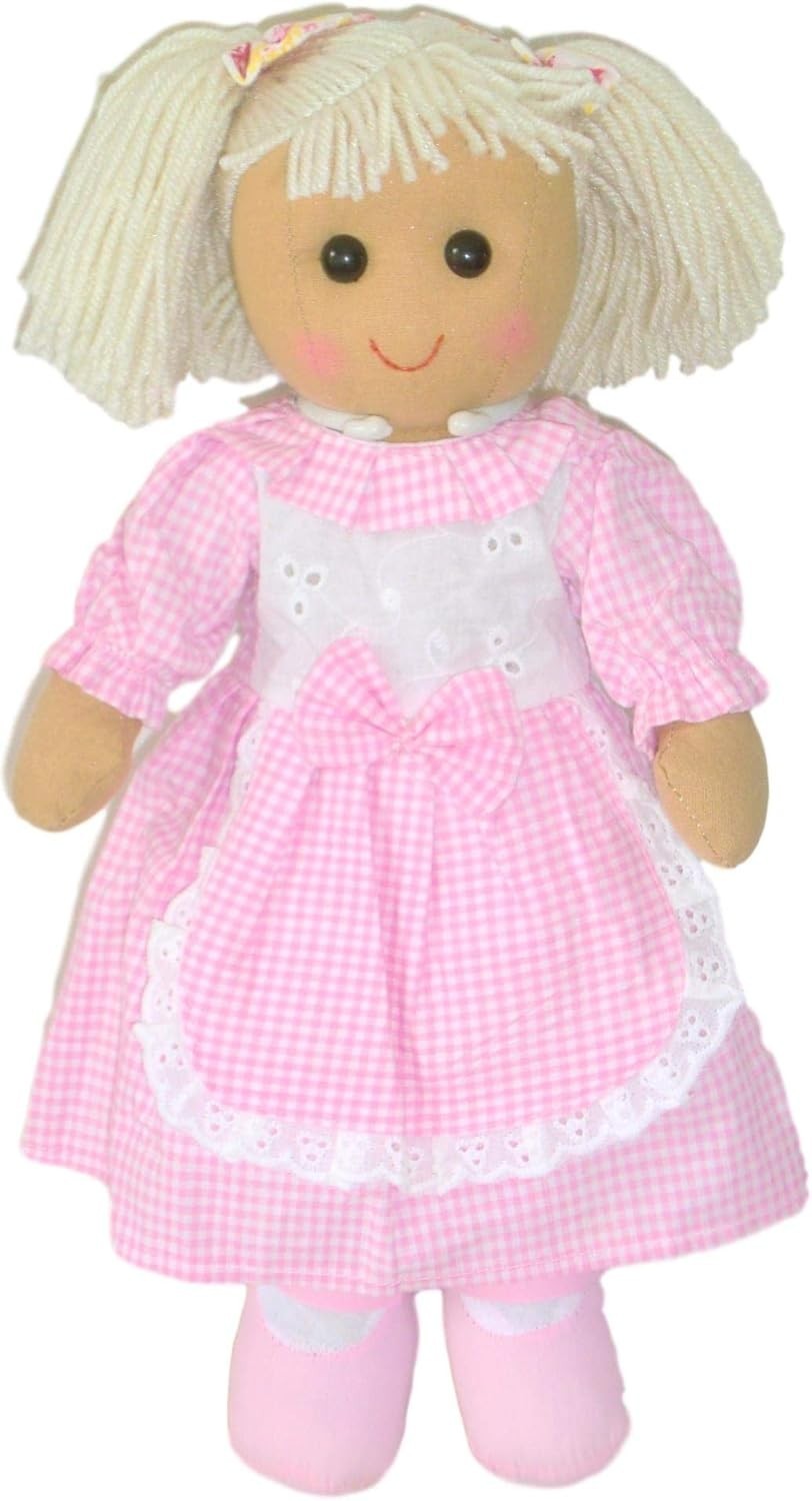40cm Personalised Rag Doll with 2 Dresses Keepsake Gift Birthday Christening