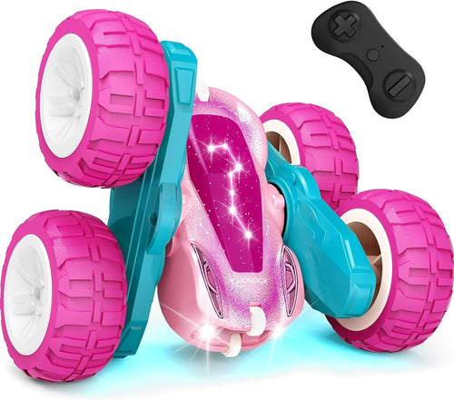 360° Flip RC Stunt Car for Kids 3-12 | LED Starry Sky Monster Truck Toy