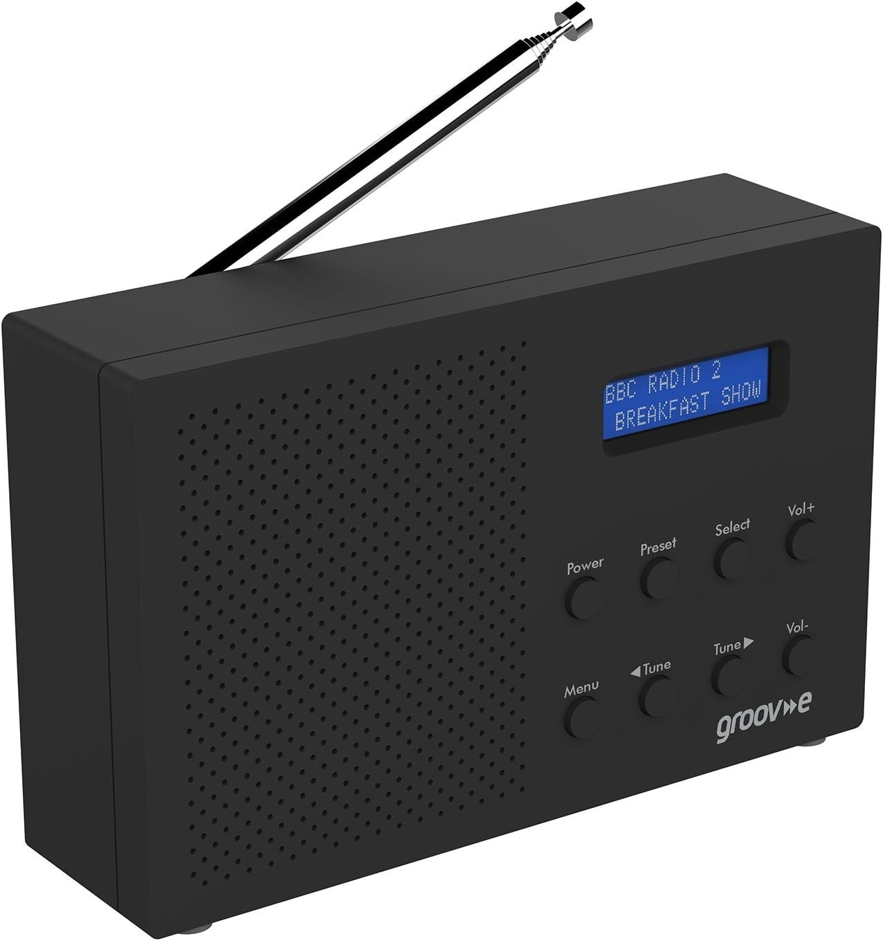 Portable DAB FM Radio Bluetooth Alarm Clock LCD 20 Presets