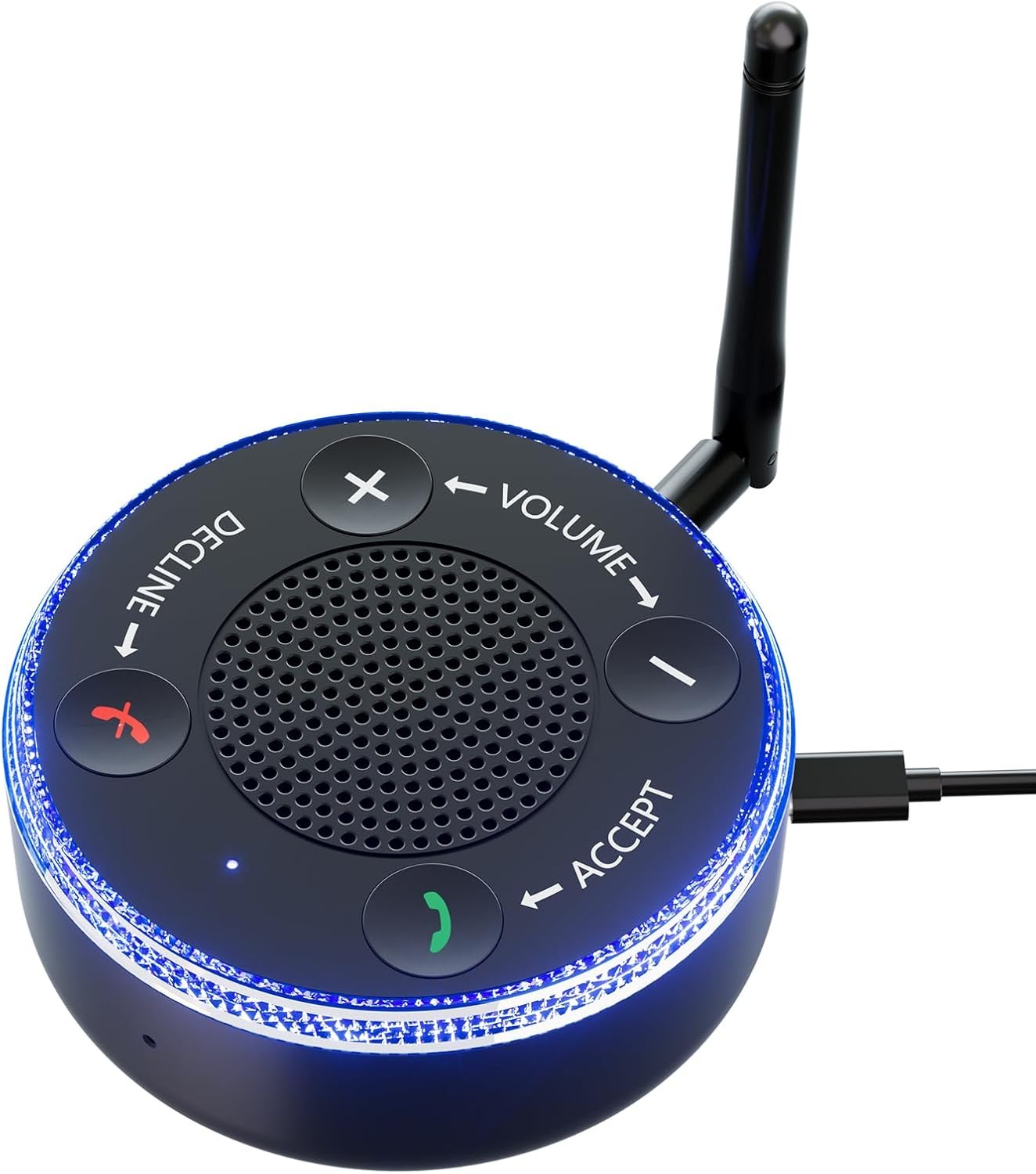 Bluetooth Phone Ringer Amplifier Loud Speaker Flashing Light
