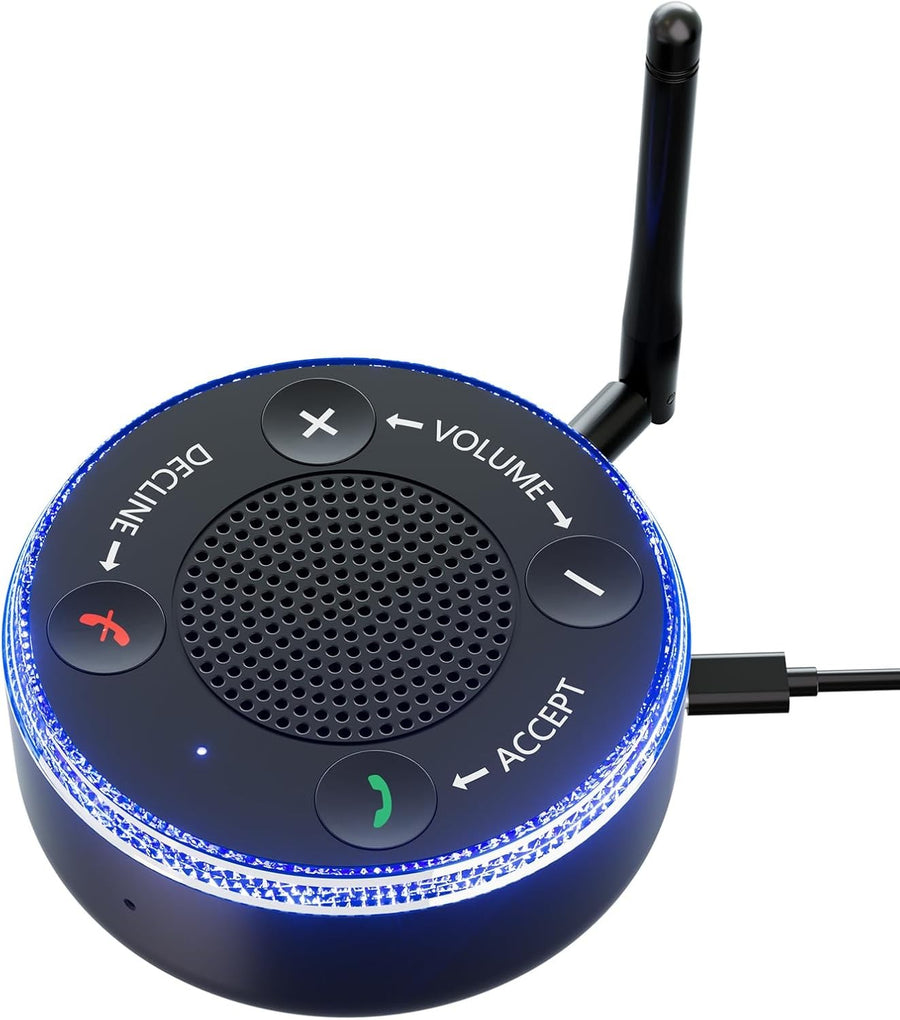 Bluetooth Phone Ringer Amplifier Loud Speaker Flashing Light