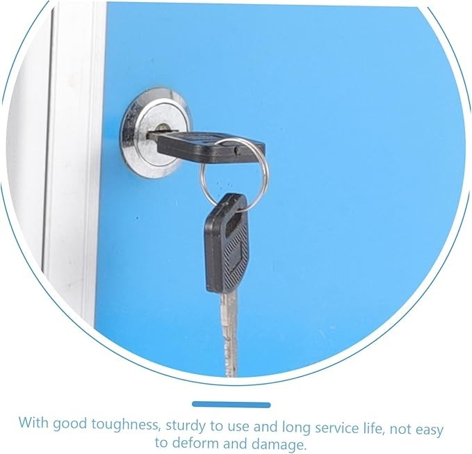 Lockable Wall Mount Mailbox Blue – Secure Suggestion Box for Home Office Use