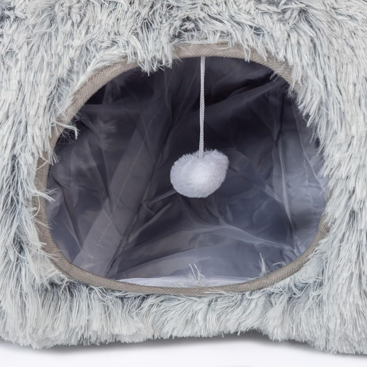 Cat Tunnel Bed Plush Play Tunnel w Removable Mattress Foldable