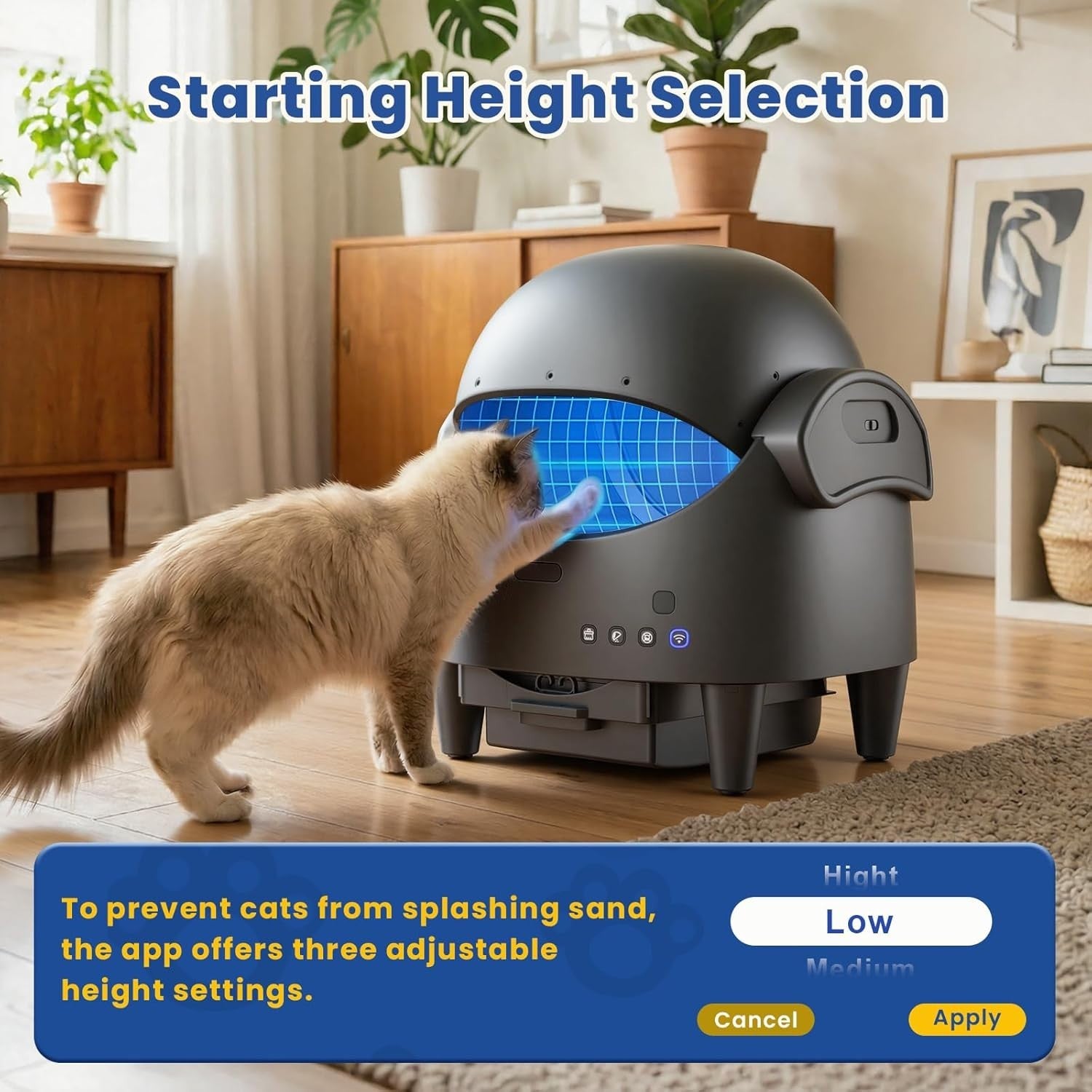 Self Cleaning Cat Litter Box App Control Automatic Litter Robot XXL