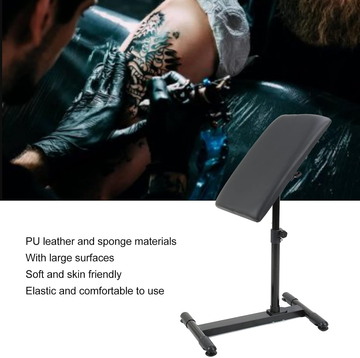 Professional Tattoo Arm Rest Adjustable Height Angle Heavy Duty Studio Stand