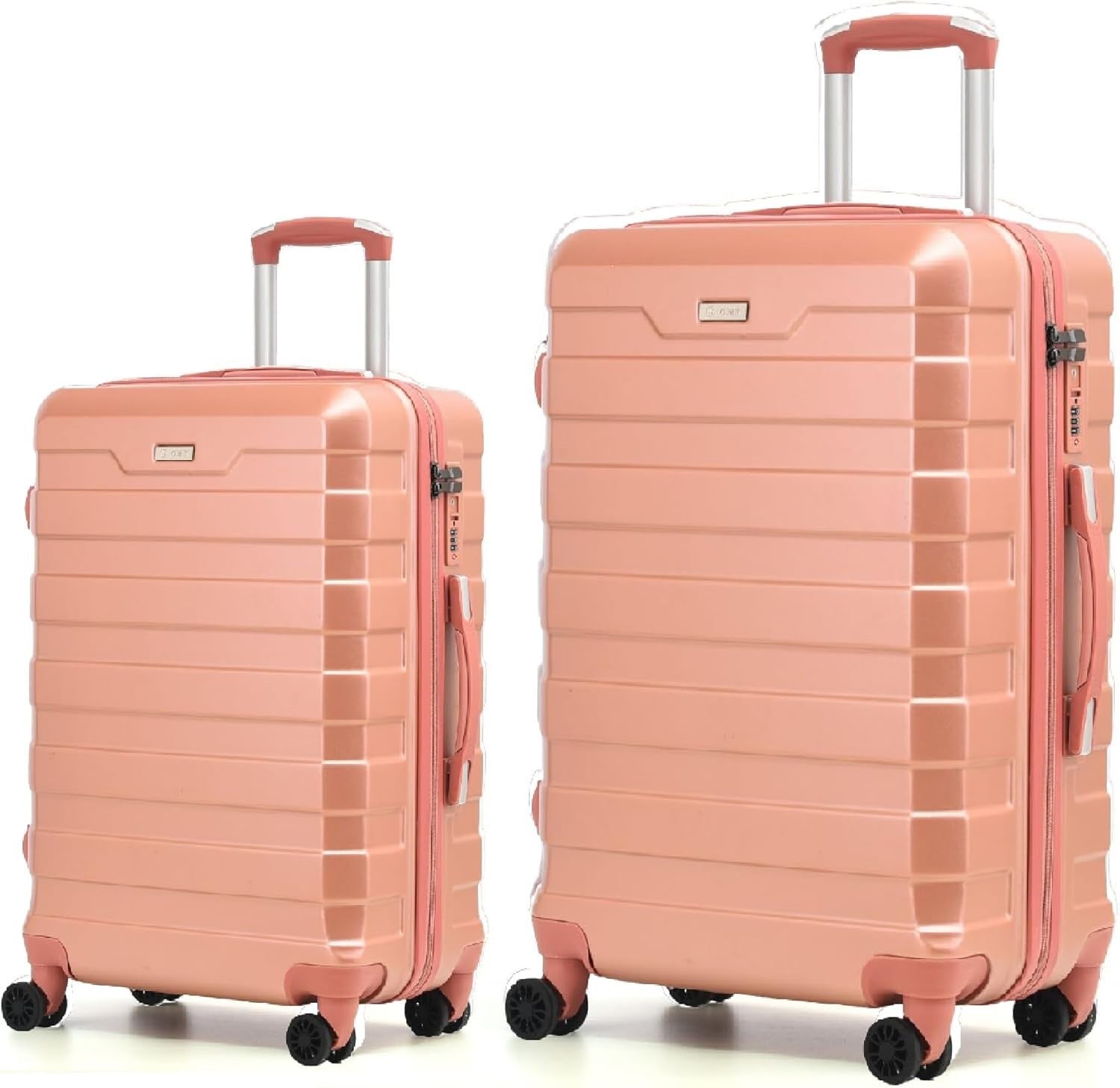 Lightweight Check In Suitcase Set 24” 28” Hard Case TSA Spinner Wheels
