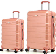 Lightweight Check In Suitcase Set 24” 28” Hard Case TSA Spinner Wheels