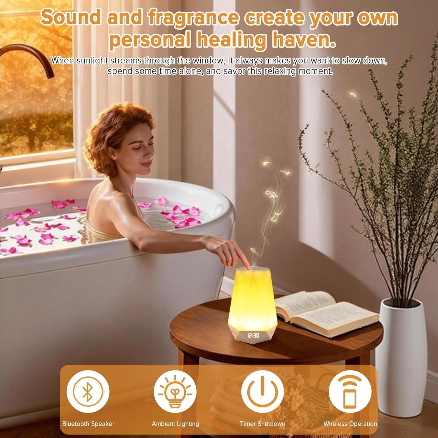 Smart White Noise Machine – 32 Soothing Sounds, Night Light & Timer