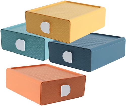 Desk Organizer Drawer Storage Box Stationery Makeup Holder 4-Tier