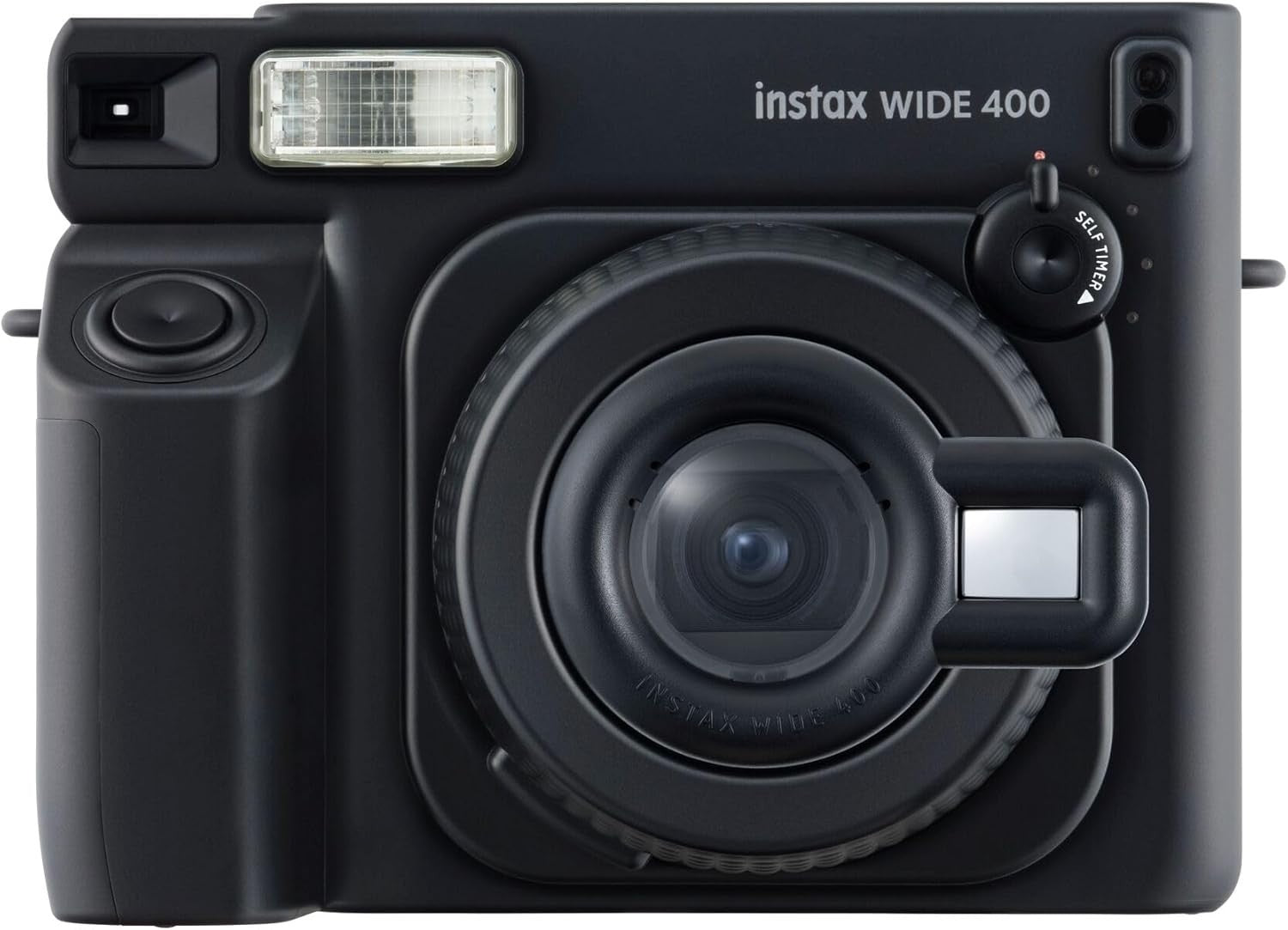 Wide Format Instant Camera Auto Exposure Flash Timer Black Camera