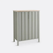 Modern Pine 2 Door Sideboard Cabinet Soft Close FSC Wood Green Oak Finish