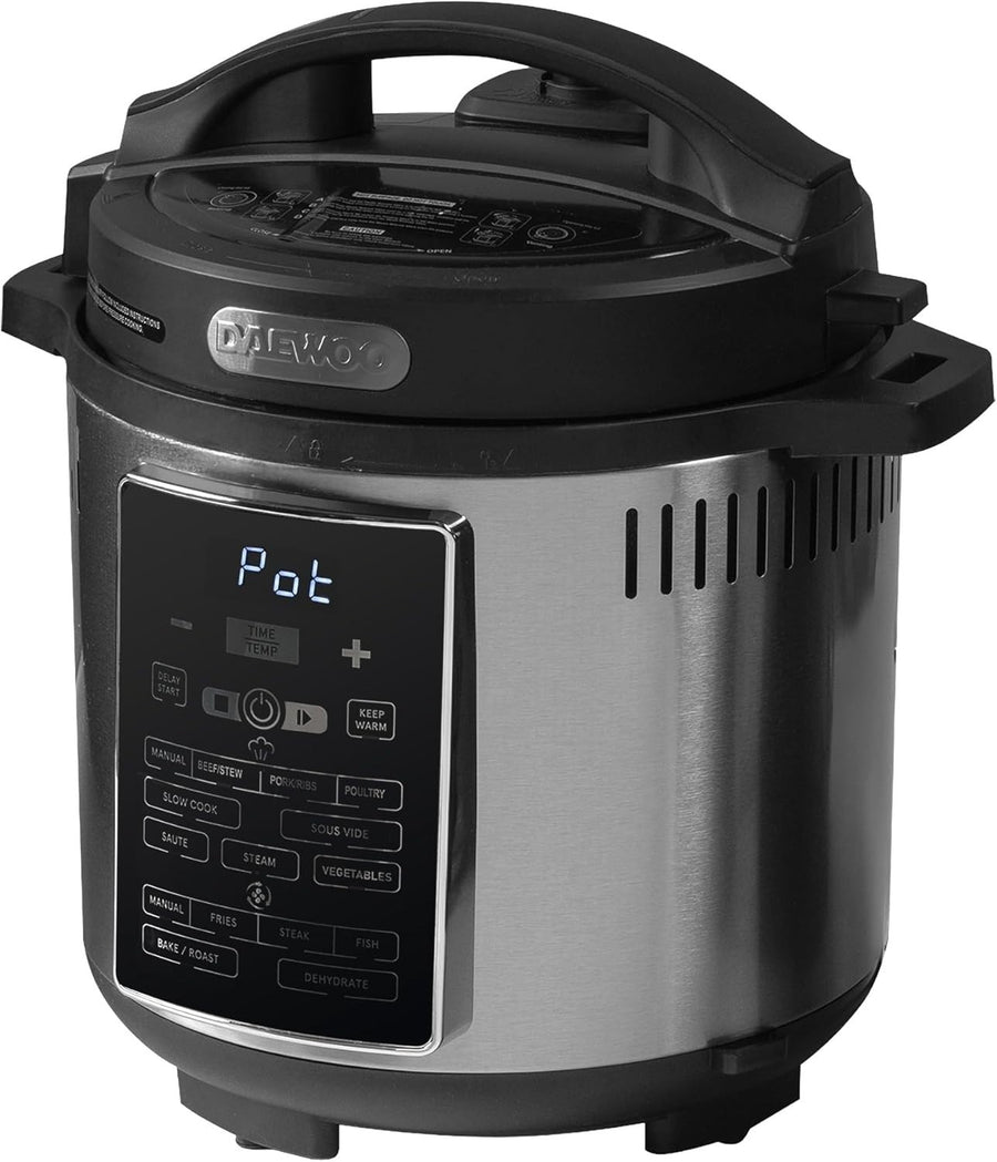 6L 2-in-1 Air Fryer Pressure Cooker 15 Presets Healthy Fast Cooker Steam Roast