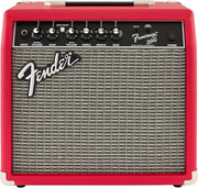 20W Electric Guitar Combo Amp Red Overdrive Headphone AUX Input Portable