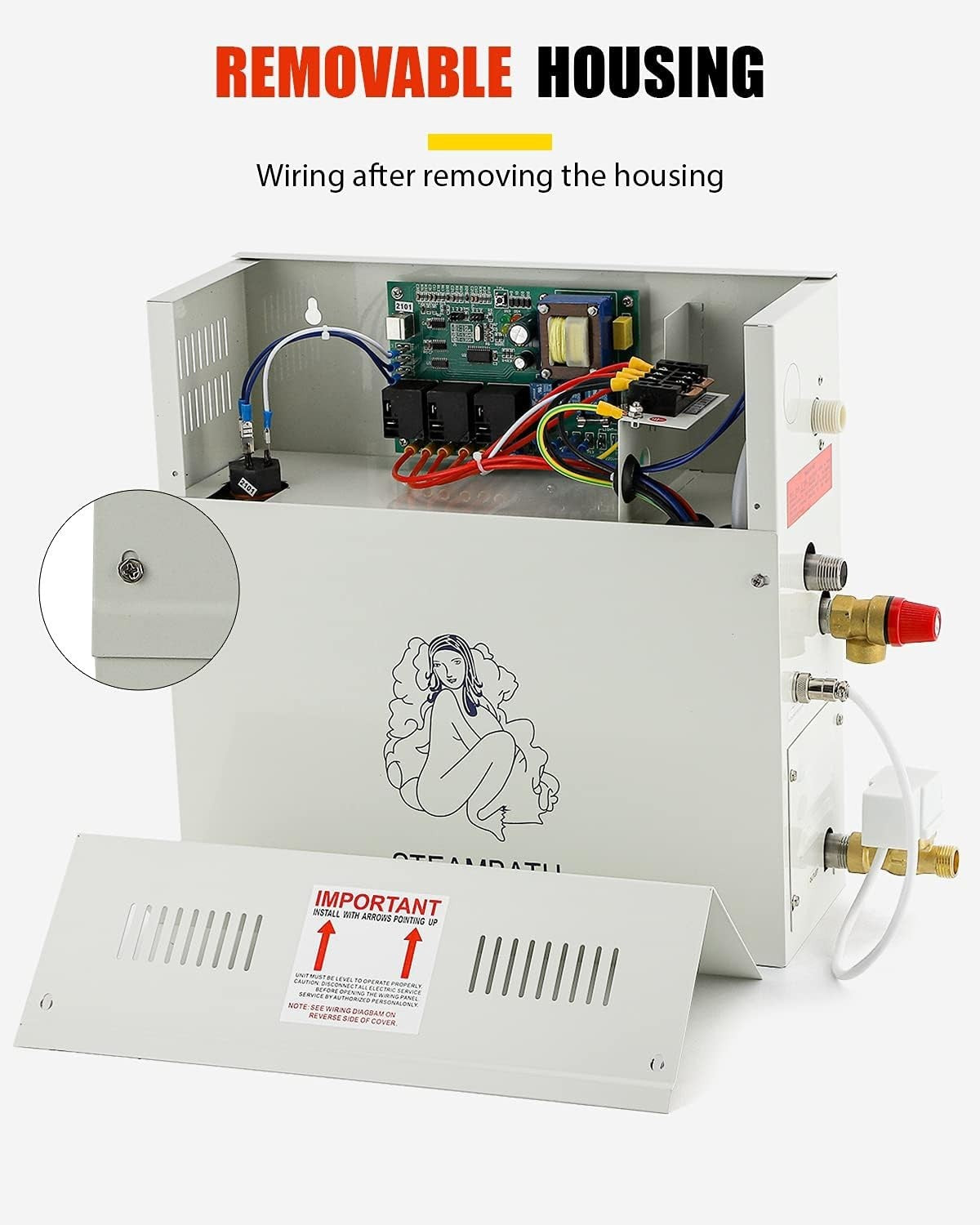 4.5KW Steam Sauna Generator w/ LED Digital Controller – 220V Home & Spa