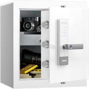 45L Biometric Fingerprint Safe Touch Screen Security Box White