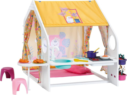 Kids Doll Playhouse Weekend House w Lights Sound Roof Accessories