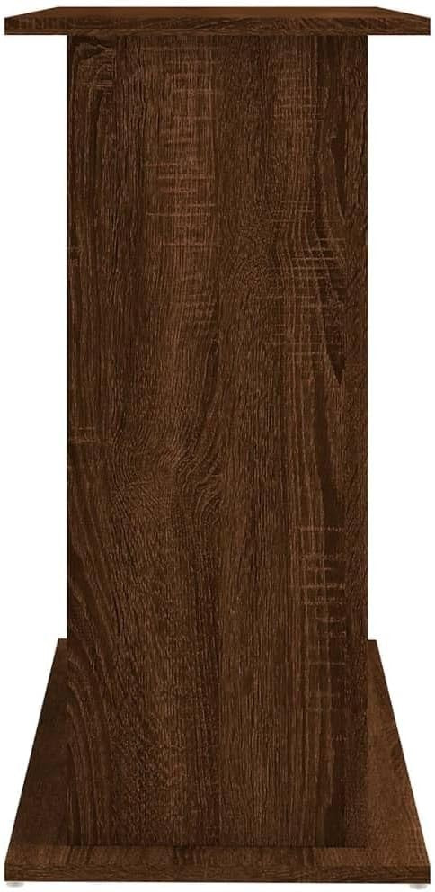 Fish Tank Aquarium Stand Brown Oak Storage Cabinet 81x36x73 cm Durable