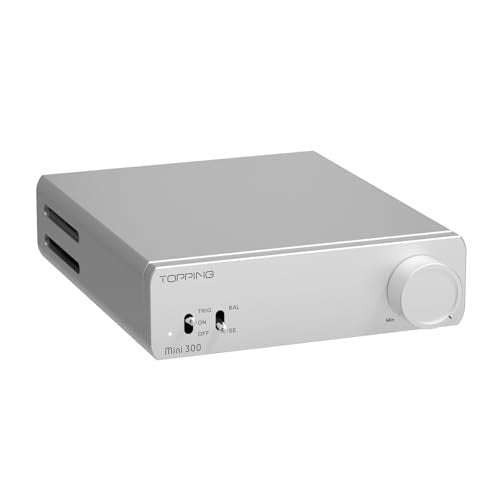 Mini300 Compact Stereo Amp 140Wx2 Class-D Balanced Low Distortion Silver