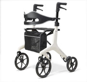 Ultra Lightweight Carbon Fibre Rollator Walker Folding Mobility 4 Wheels
