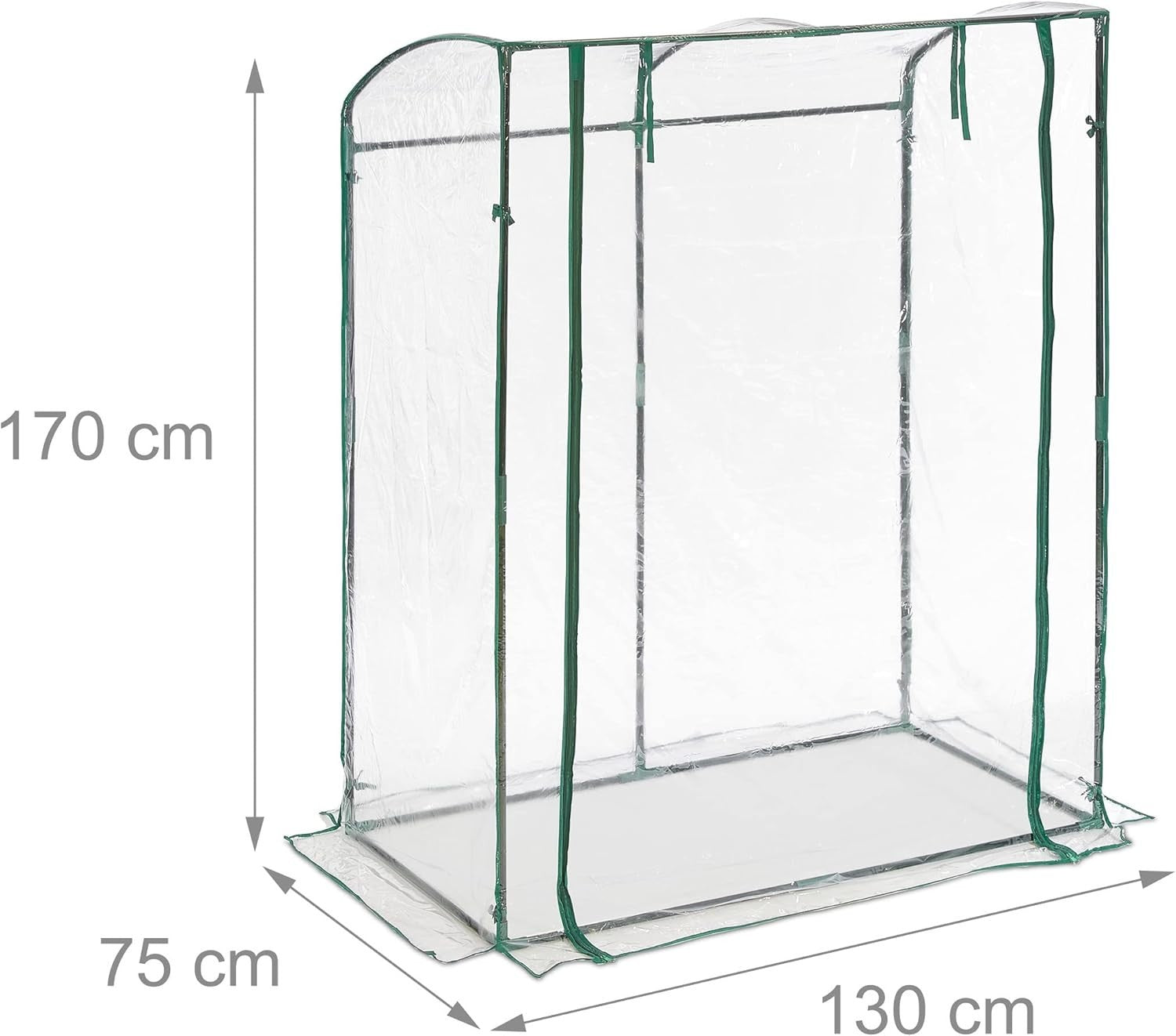 PVC Tomato Greenhouse 170x130x75cm | Walk-In Mini Grow Tent with Zip Door