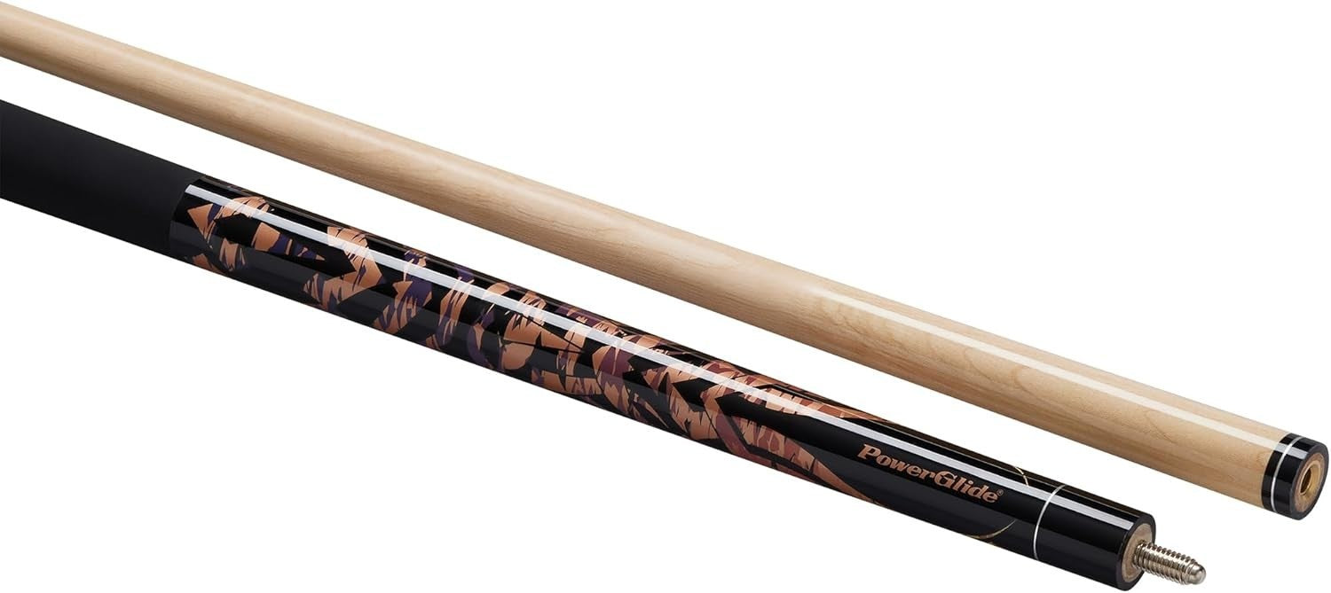 57" Pool Cue 13mm Tip Maple Shaft Ramin Butt 2-Piece