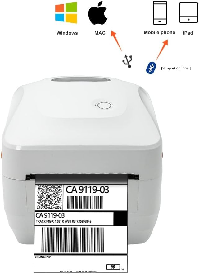 BEEPRT Thermal Label Printer 4x6 USB Bluetooth Shipping Labels