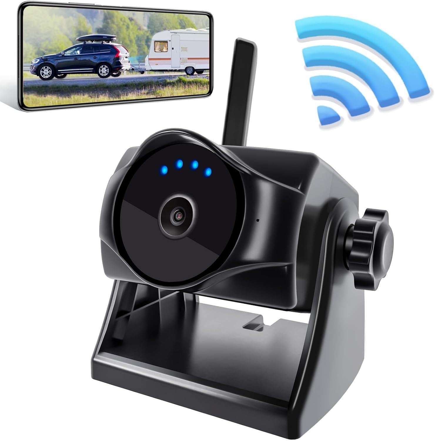 1080P Wireless Magnetic Reversing Camera WiFi Night Vision IP69K RV
