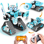 3-in-1 RC Robot Building Kit 398PCS – App & Remote Control STEM Toy Gift