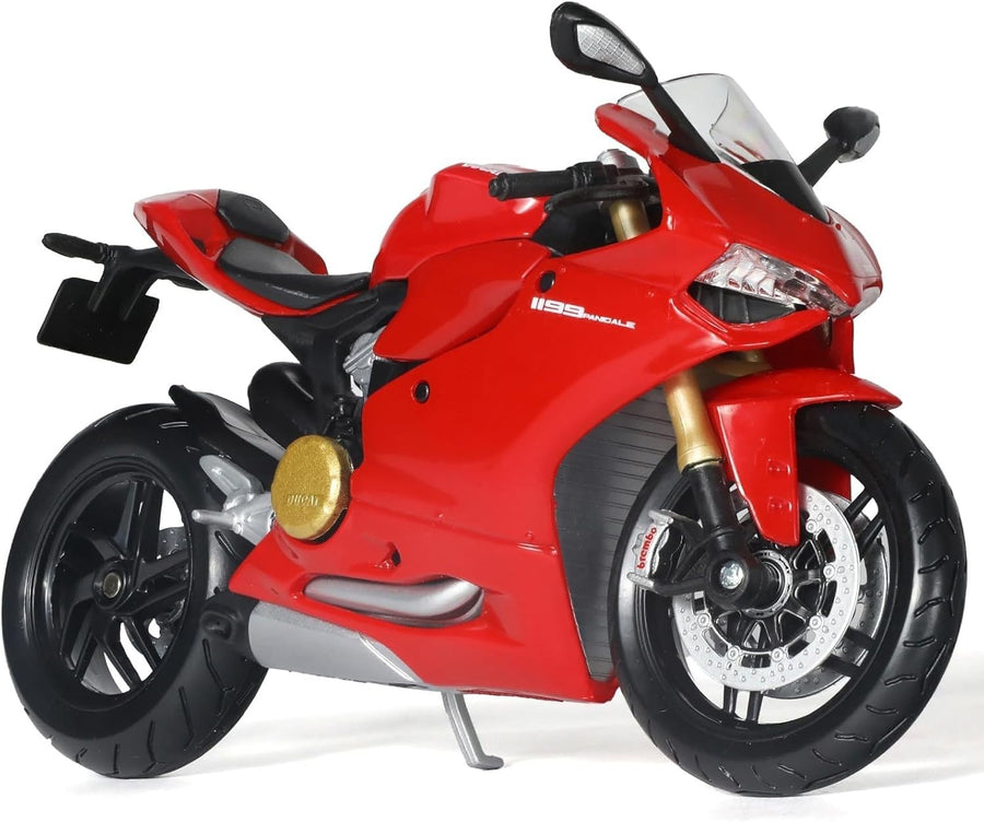1:12 Red Diecast Motorcycle Model | Alloy Sport Bike | Gift-Ready Display Toy