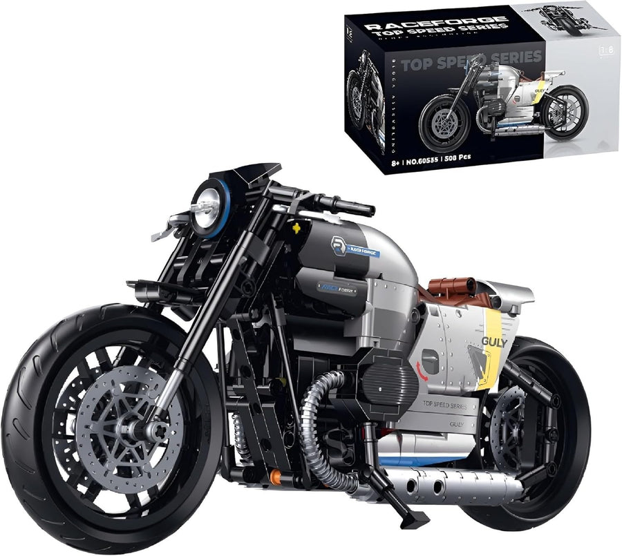 508-Piece Superbike Model Kit with Moving Pistons & Realistic Suspension