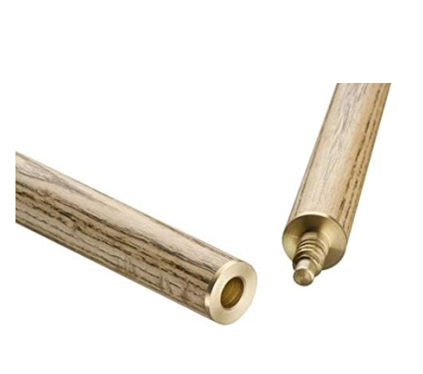 58” Full Size Snooker Cue 2 Piece Ash Shaft Ebony Splice 10mm Tip