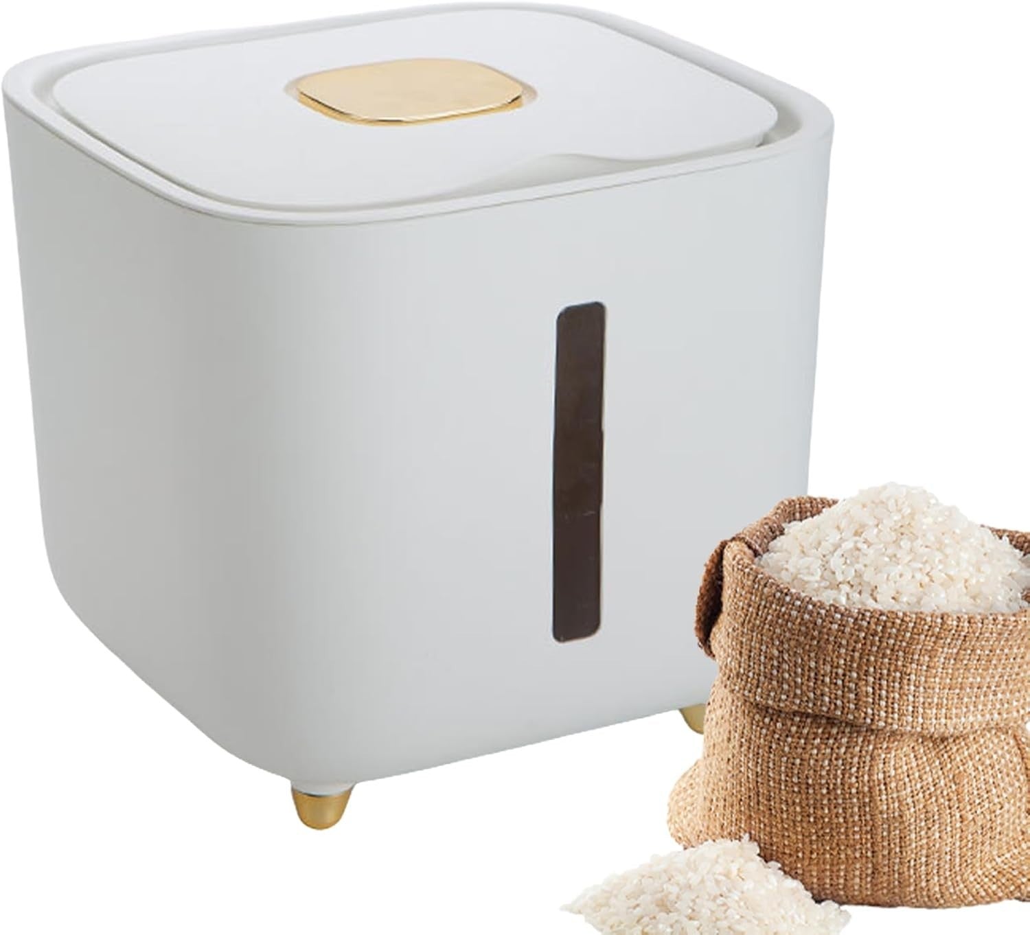 10KG Airtight Grain Dispenser Stackable Food Container Moisture Proof Bin
