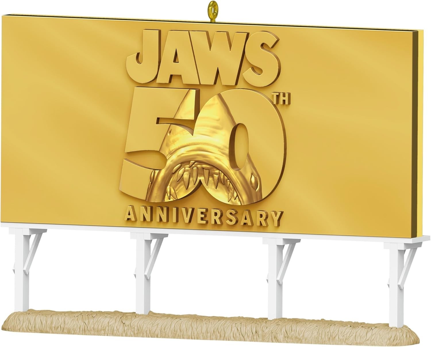 Jaws 50th Anniversary Ornament – Lenticular Billboard Keepsake Movie Decor Gift