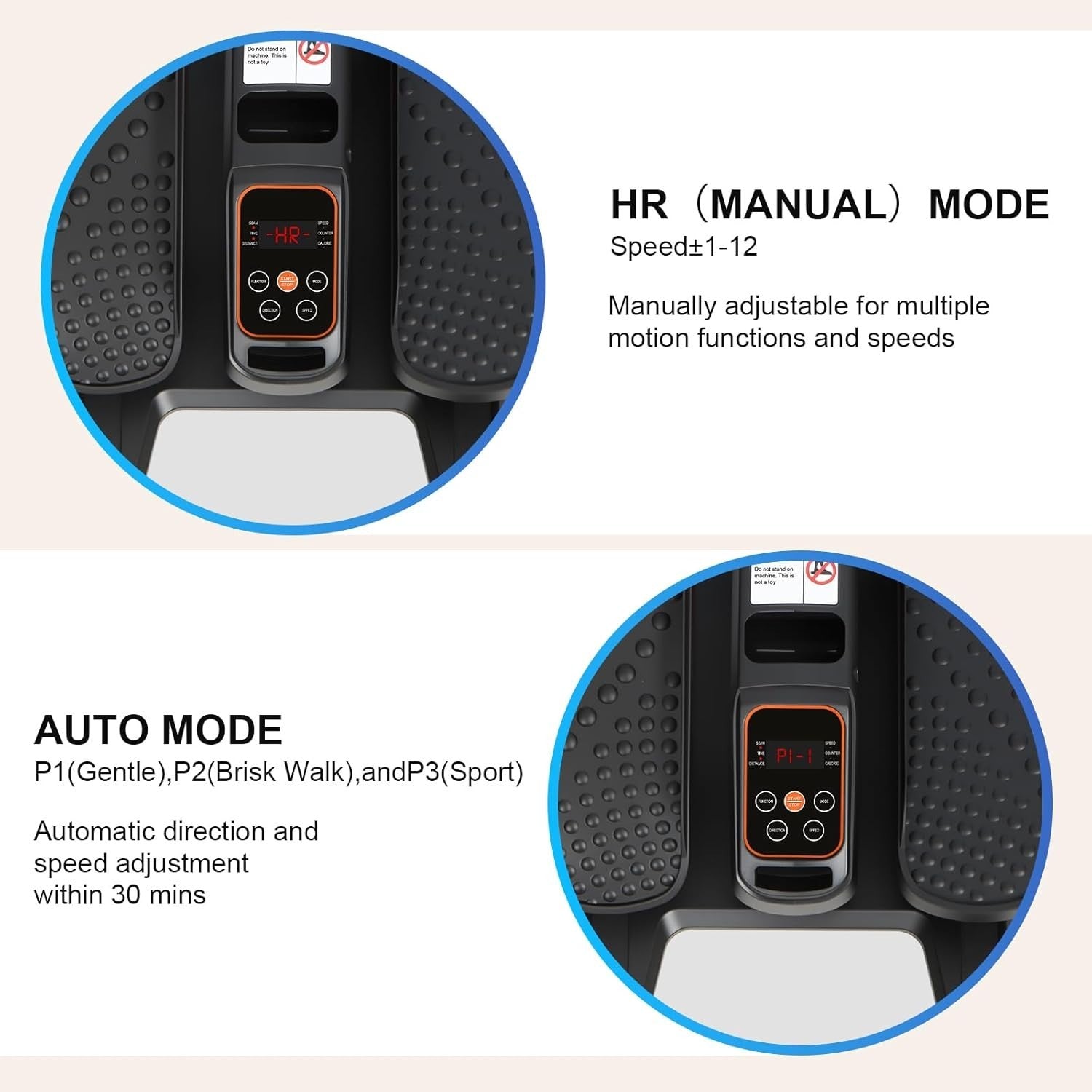 Under Desk Elliptical Machine, 12-Speed Seated Pedal Exerciser, Remote & LCD