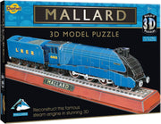 3D Mallard Steam Train Puzzle Kit – No Tools Needed, Great for Kids & Adults