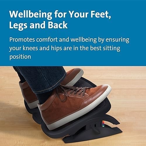 Under Desk Foot Rest Ergonomic Adjustable Tilt SmartFit Office Stool