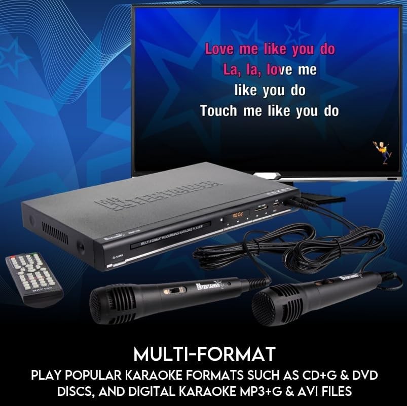 CDG DVD MP3G Karaoke Machine HDMI USB Record Rip Player