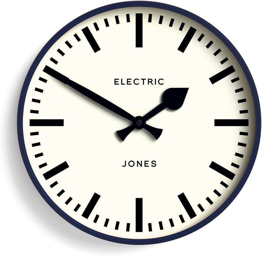 30cm Modern Wall Clock Silent Quartz Station Style Round Clock Home Office