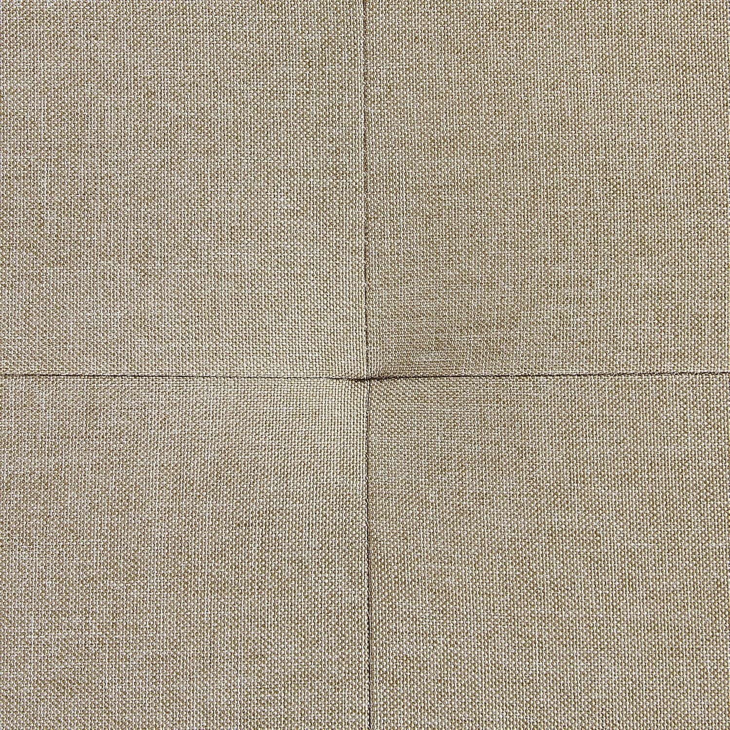 Large 5-Seater Corner Sofa Fabric Upholstered Light Beige Adjustable Headrests
