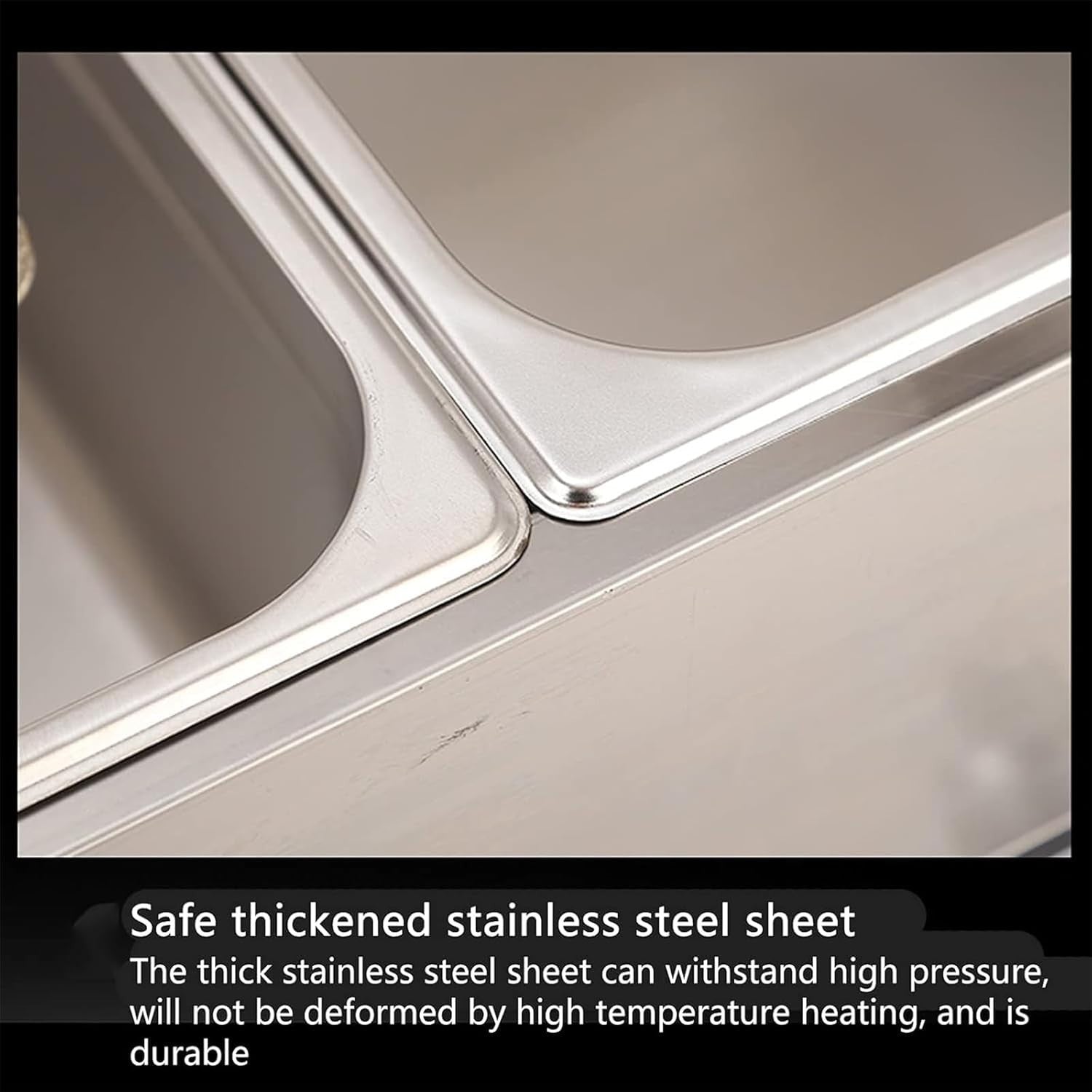 Commercial Gas Deep Fryer 8L Stainless Steel Countertop Basket Lid