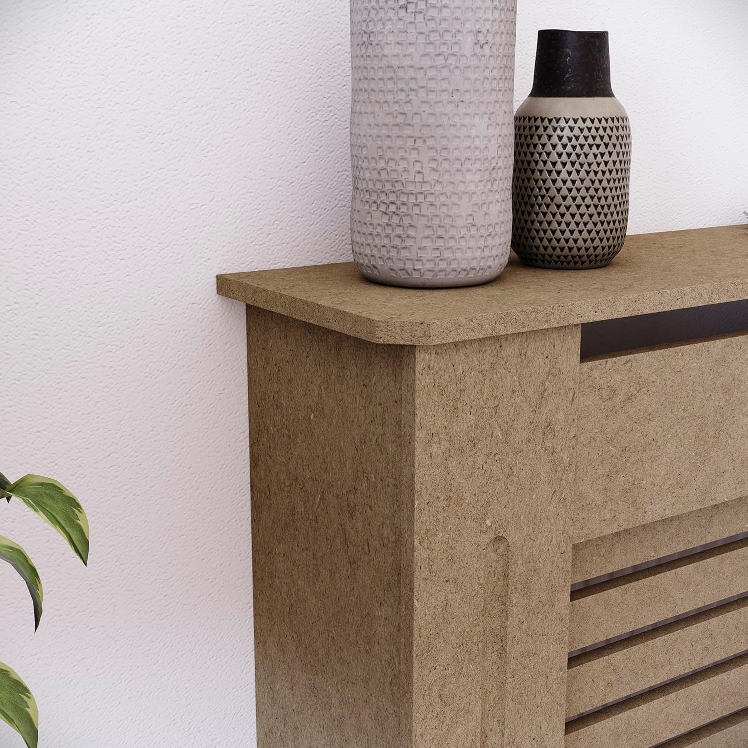Small Unfinished Radiator Cover MDF Modern Grill Customisable DIY Cabinet