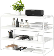 3-Tier Adjustable Desk Shelf Organiser – Desktop Storage Rack