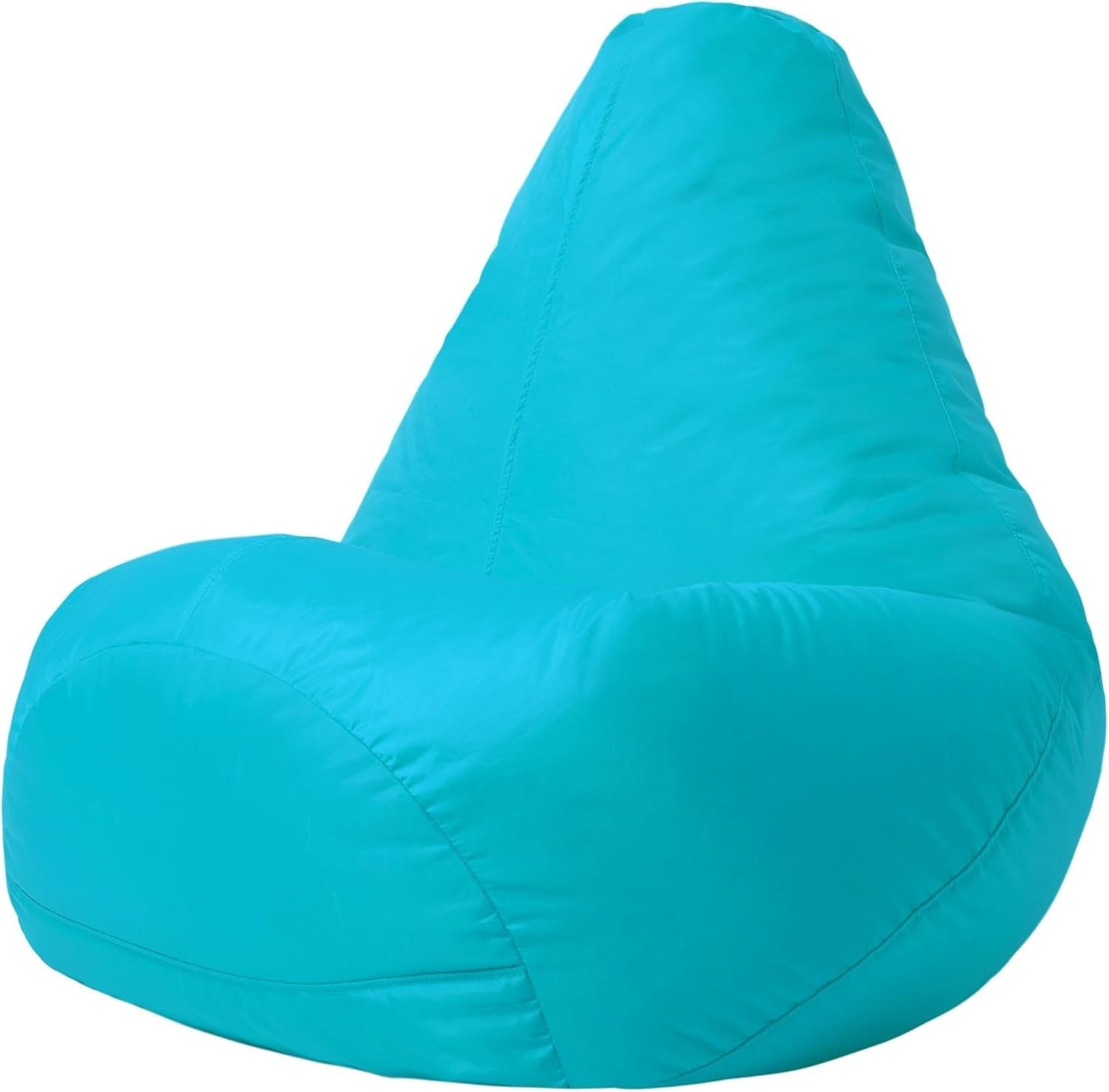 Aqua Blue Bean Bag Chair - Large, Waterproof, Gaming & Lounge Recliner, Kids Saf